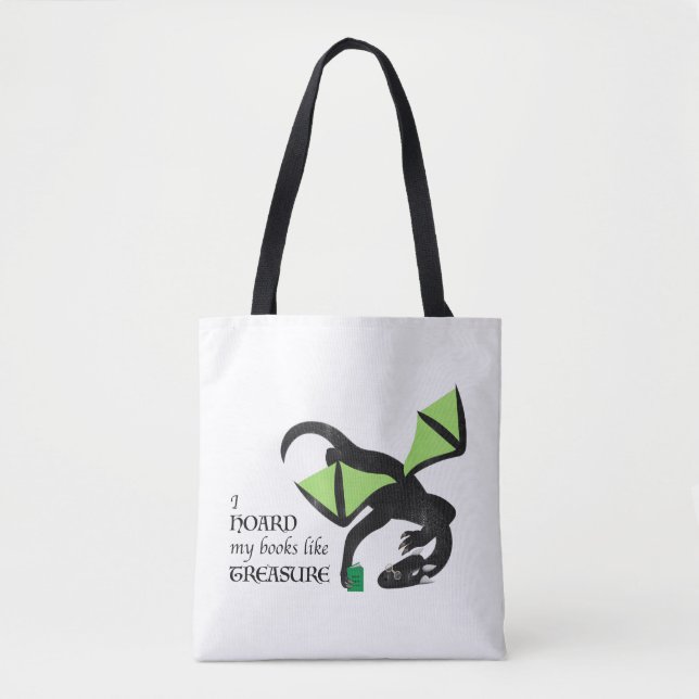 I hoard my books like treasue tygkasse (Framsida)