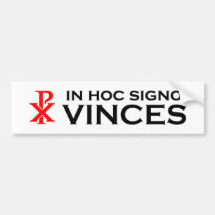 I Hoc Signo Vinces Bildekal