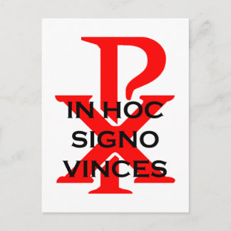 I Hoc Signo Vinces Vykort