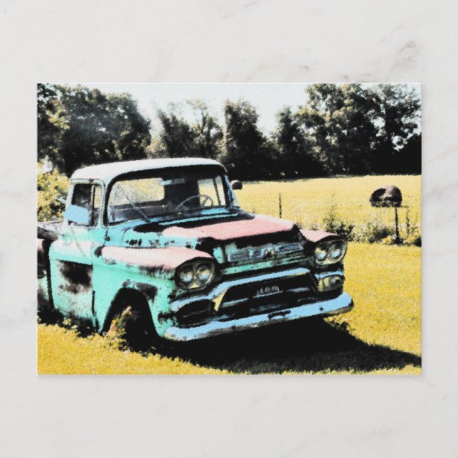 I höfältet vykort (Framsida)