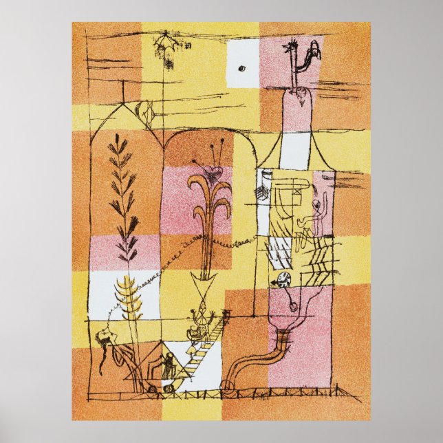 I Hoffmanns anda (1921) av Paul Klee Poster (Framsidan)