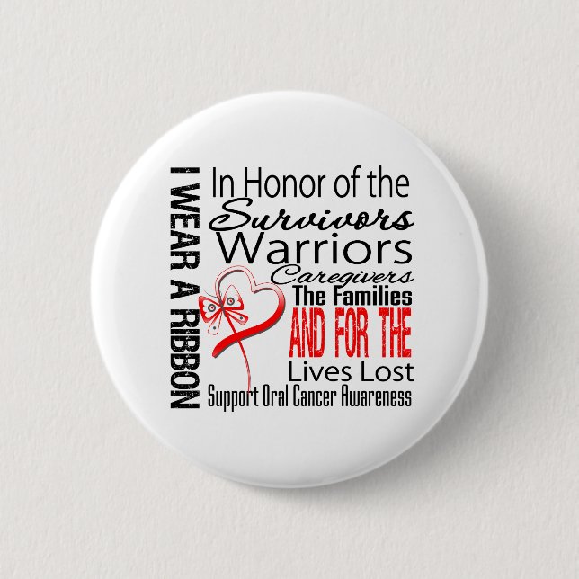 I Honor Collage Tribute Oral Cancer Knapp (Framsida)