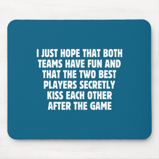 I Hope Both Teams Have Fun Players Kiss Funny Foot Musmatta (Framsidan)