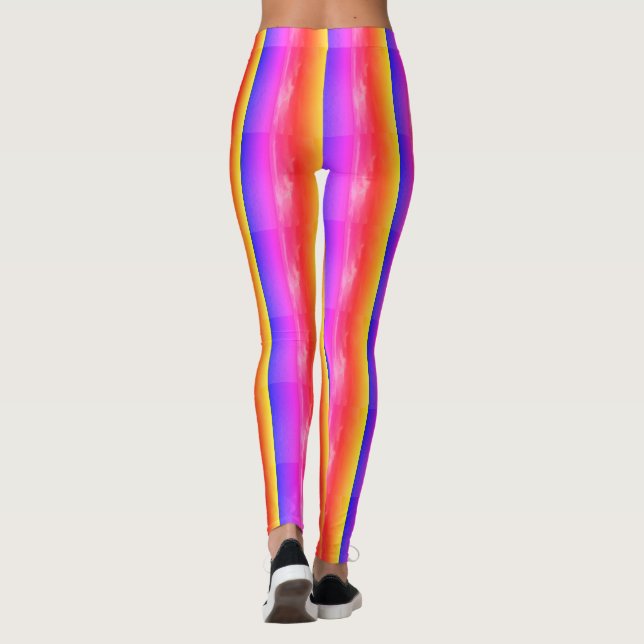 I horisonten-abstrakten leggings (Baksida)