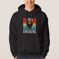 I Hug Chickens Retro Vintage Stil Chicken 1