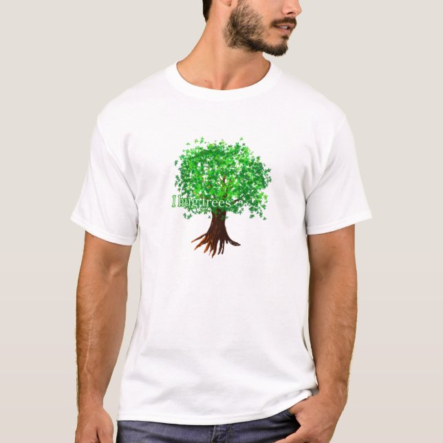 I_hug_tree Tee Shirt (Framsida)