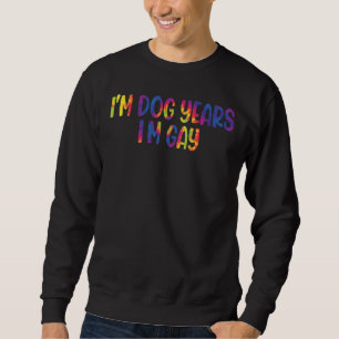 I Hund är jag Gay Hippie Lång Ärmad Tröja
