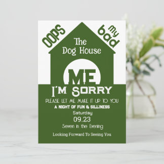 I Hund House beklagar jag Inbjudningar