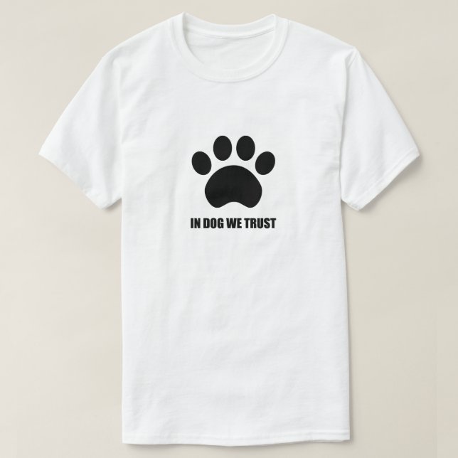 I hund litar på vi T-tröja Tee Shirt (Design framsida)