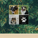I Hund Loving Memory Anpassningsbar Photo Collage  Julgransprydnad Keramik<br><div class="desc">Denna vackra hund med foto till julceremonin i anpassningsbarna är personlig med vackra bilder och minnen av din söta valp. Anpassa denna tankfulla kondoleansgåva med egna anpassningsbar till husfotografier runt en svart ruta med en vit söt tryckning och hund namn i mitten för att uttrycka din sympati. En klassens minnesstund...</div>