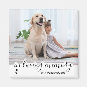 I Hund Loving Memory Pet Memorial Magnet