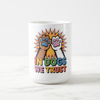 I Hundar Vi Litar Pop Art Tass Hundälskarepresent Kaffemugg