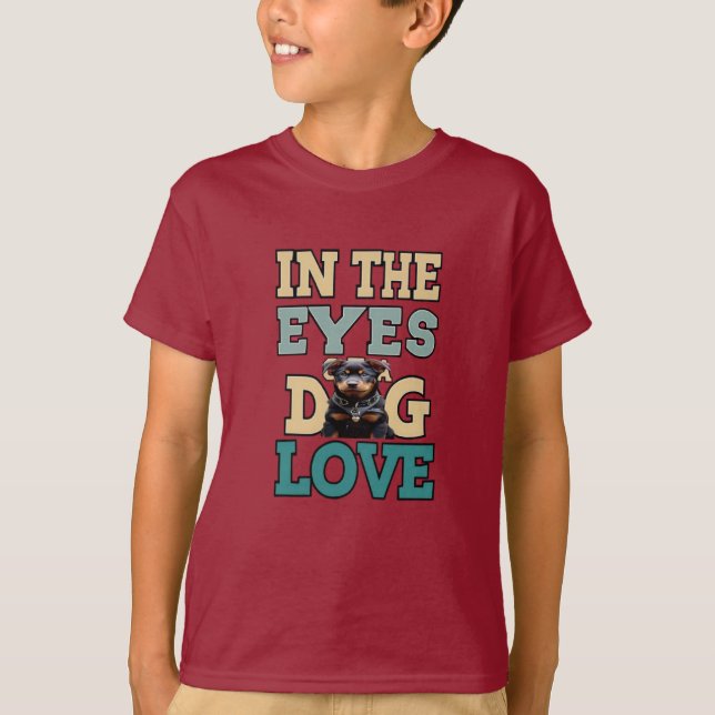 I hundens ögon en kärlek t shirt (Framsida)