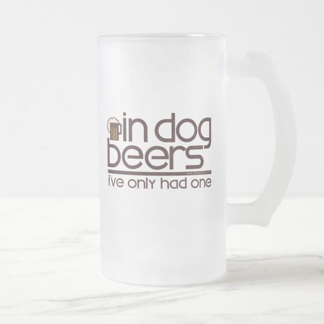 I hundöl…., frostat ölglas (Höger)