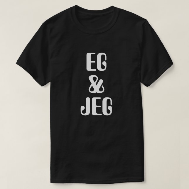 I & I på norsk svart Tröja (Design framsida)
