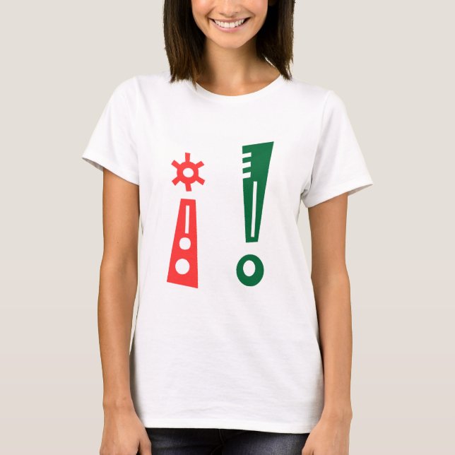 i ! i pont d'exclamation t shirt (Framsida)