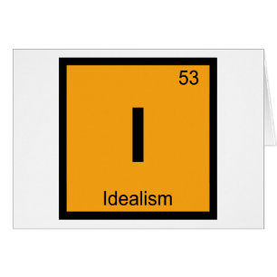 I - Idealism Filosofi Kemi Periodiska Systemet Hälsningskort