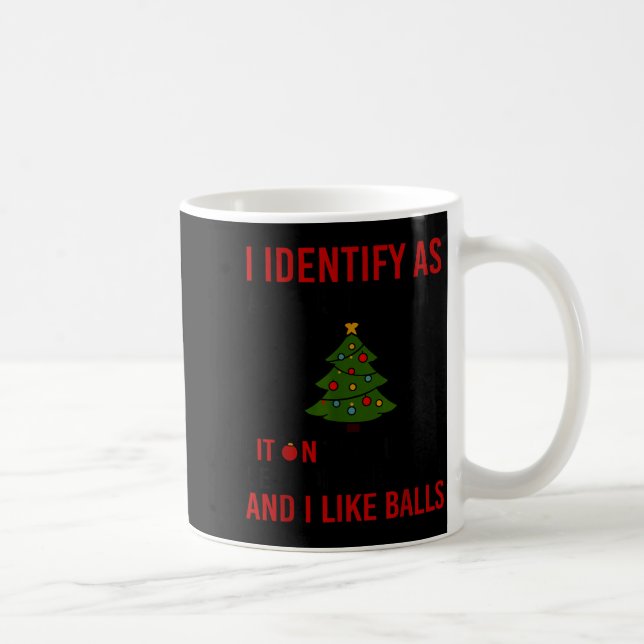 I Identify As A Christmas Tree Lot On The Outside  Kaffemugg (Höger)