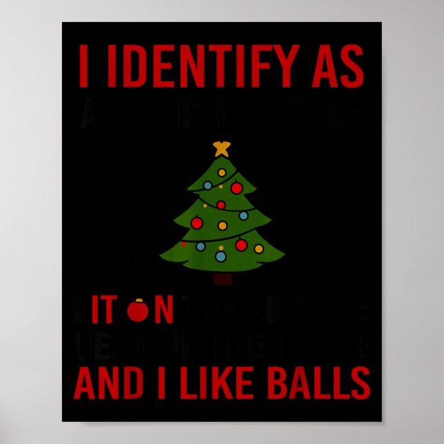 I Identify As A Christmas Tree Lot On The Outside  Poster (Framsidan)