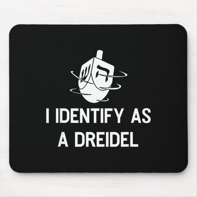 I Identify As A Dreidel Funny Hanukkah Gelt Menora Musmatta (Framsidan)