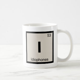 I - Idiophone-musik Kemins periodiska system Kaffemugg