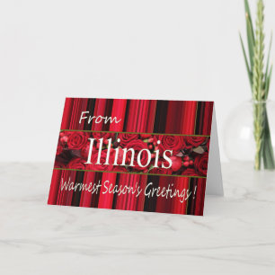 I Illinois julkort, ange specifika Helgkort