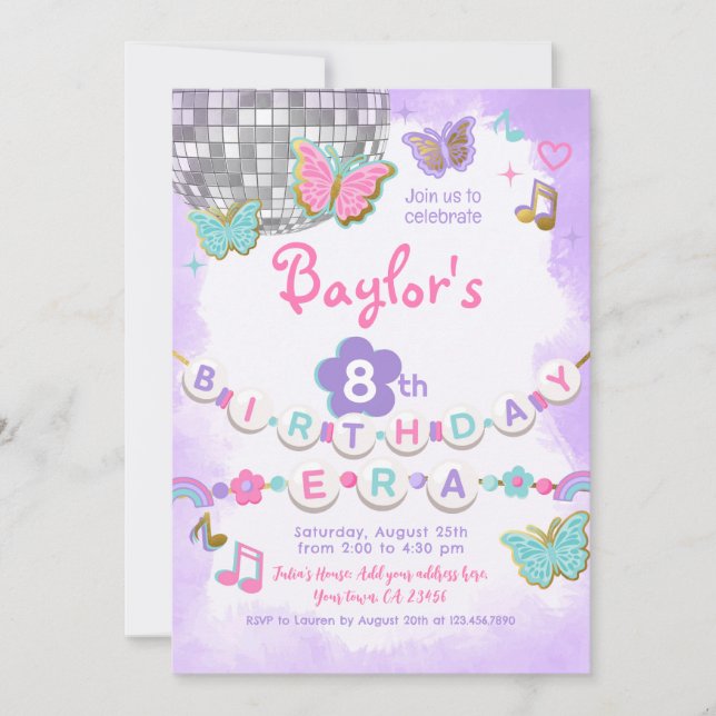 I inbjudan till mitt födelsedagsfest (Framsida)