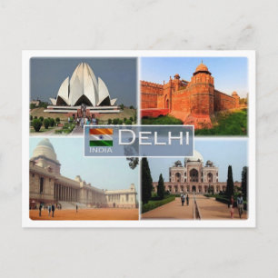I Indien - Delhi - Vykort