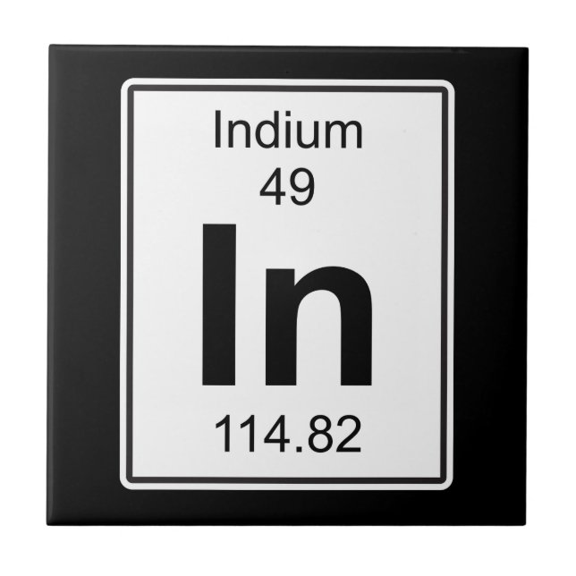 I - Indium Kakelplatta (Framsidan)