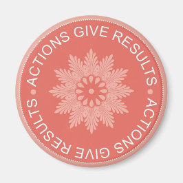 I inspiration 3 Ord citeras ~Åtgärder Ge Results~ Magnet