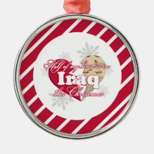 I Irak denna julrundaprydnad Julgransprydnad Metall