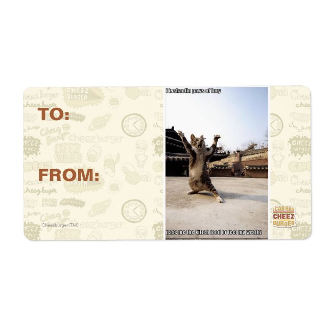 I iz shaolin tassar of fury fraktsedel (Framsidan)