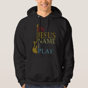I Jesu Namn Spelar Jag Gitarr Hoodie