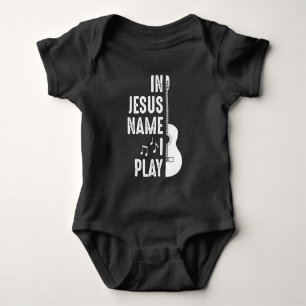 I Jesus Namn Christian Guitar Player Guitarist T Shirt