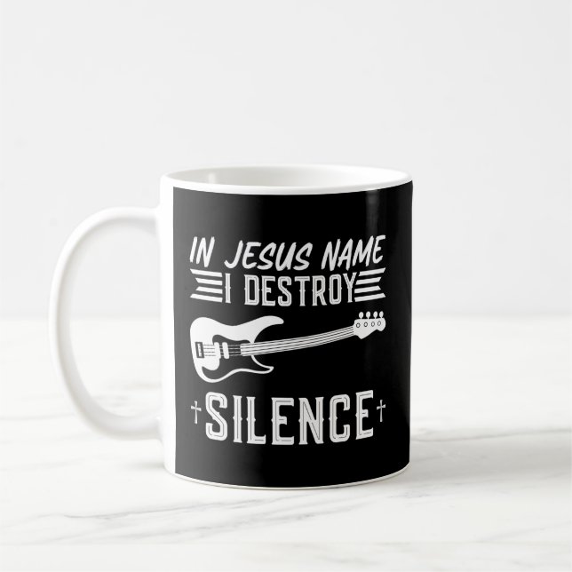 I Jesus Namn förstörer jag "Silence Worship Electr Kaffemugg (Vänster)