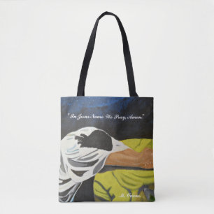 "I Jesus Namn roar vi, Amen." Tote Bag Tygkasse