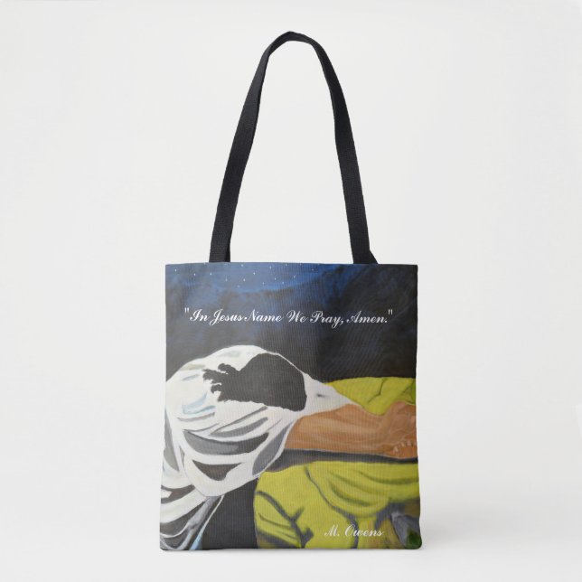 "I Jesus Namn roar vi, Amen." Tote Bag Tygkasse (Framsida)