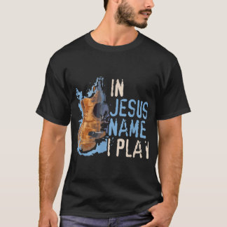 I Jesus Namn spelar jag Guitar Christian Music Pla T Shirt