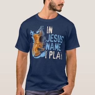 I Jesus Namn spelar jag Guitar Christian Music T Shirt