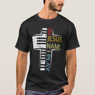 I Jesus Namn spelar jag Piano Vintage Satta T Shirt