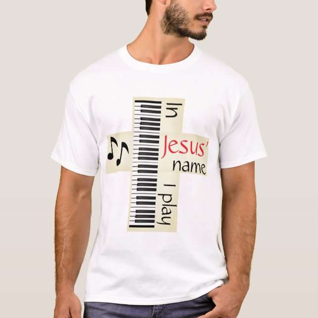 I Jesus Namn spelar jag T Shirt (Framsida)