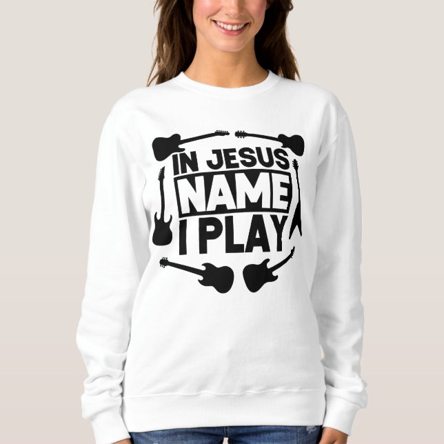 I Jesus namn spelar jag T Shirt (Framsida)