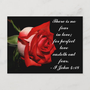 I John 4:18 vykort