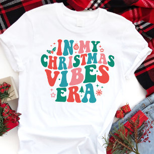 I julafton Vibes Era Retro-julen T Shirt