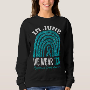 I juni 2010 Bära vi Teal Myasthenia Gravis Awarene T Shirt