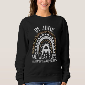 I juni Bäror vi Lila Alzheimers medvetandegrad T Shirt