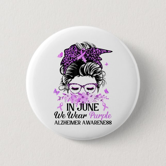 I juni Bäror vi Lila  Heimerheimers Awareness  Knapp (Framsida)