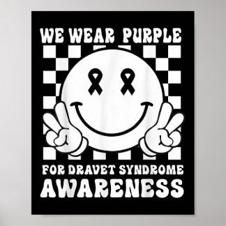 I juni Bäror vi Lila Smile Ansikte Dravets syndrom Poster