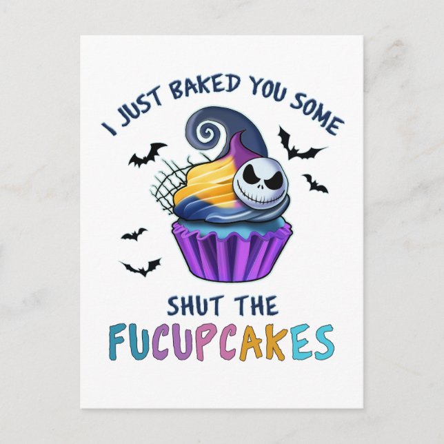 I Just Baked You Some Shut The Fucupcakes Funny Helg Vykort (Framsida)