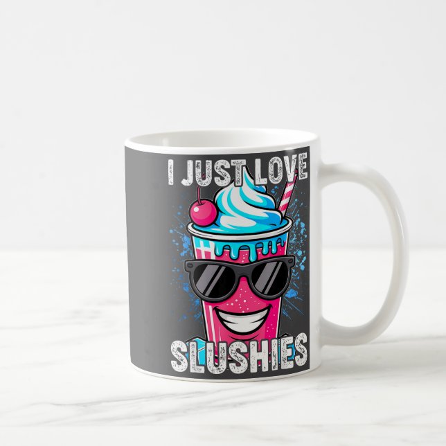 I Just Love Slushies Cool Fun Summer Slushy Drink  Kaffemugg (Höger)